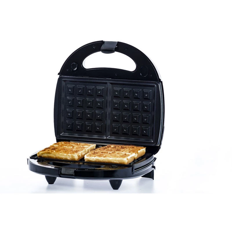 Brock SSM 2003 RD 3-in-1 sendvičovač, vaflovač a gril, 750 W, čierna/červená