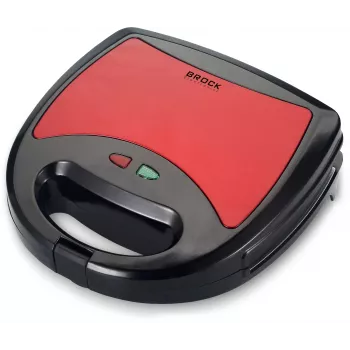 Brock SSM 2003 RD 3-in-1 sendvičovač, vaflovač a gril, 750 W, čierna/červená
