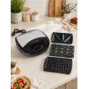 Brock SSM 2004 SS 3-in-1 sendvičovač, vaflovač a orechovač, 750W, čierna/nehrdzavejúca oceľ