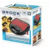 Brock SSM 6004 RD 4-in-1 sendvičovač/orechovač/vaflovač a gril 750 W, červená