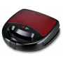 Brock SSM 6004 RD 4-in-1 sendvičovač/orechovač/vaflovač a gril 750 W, červená