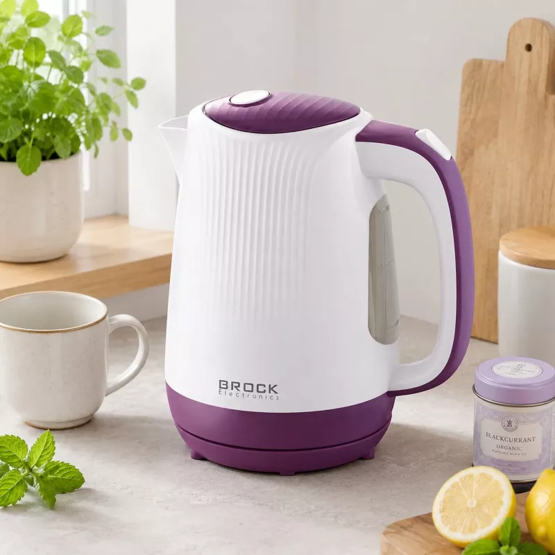 Brock WK 08 PR elektrická kanvica 1,7L 2000W biela/fialová