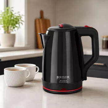 Brock WK 5518 BK elektrická kanvica 2,0L 1500W čierna s 360° bezdrôtovou základňou