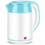 Brock WK 5521 WH elektrická rýchlovarná kanvica 1,8L 1500W biela/modrá so 360° základňou