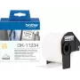 Brother DK-11234 predrezané biele papierové etiketové rolky – 60 mm x 86 mm, 600 etikiet, permanentné lepidlo, termotlač, pre sériu QL