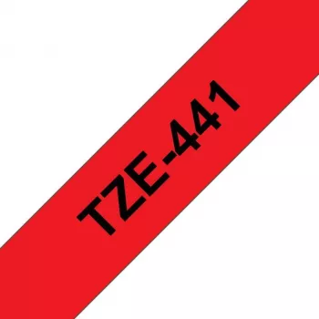 Brother TZe-441 laminovaná popisovacia páska 18mm červená na čiernej 8m