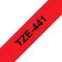 Brother TZe-441 laminovaná popisovacia páska 18mm červená na čiernej 8m