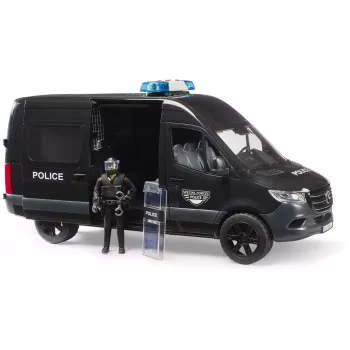 BRUDER bworld MB Sprinter Police Special Forces dodávka 1:16 so svetlom a zvukom