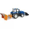 Traktor BRUDER New Holland T5.120 s predným nakladačom, nákladným boxom a vidlicami 1:16