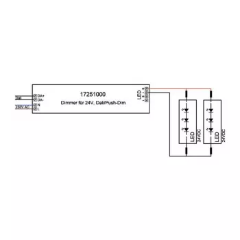 Brumberg 17251000 LED driver DALI obdĺžnikový biely 80W 230V 24V