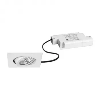 Brumberg 39365073 sada vstavaných LED svietidiel BB05 štvorcová biela 3000K 6W 230V stmievateľné fázou otočné