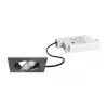 BRUMBERG 39365153 sada vstavaných LED svietidiel BB05 štvorcová nikel mat 6W 230V stmievateľné fázovým rezom 3000K 450lm 38° otočné