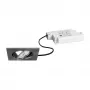 BRUMBERG 39365153 sada vstavaných LED svietidiel BB05 štvorcová nikel mat 6W 230V stmievateľné fázovým rezom 3000K 450lm 38° otočné