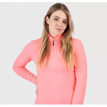 Brunotti Mini-R dámsky mikrofleece pulóver na pol zips korálový M