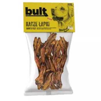 BULT kačacie labky psí pamlsek – sušený vzduchom prírodný žuvací pamlsek, 100g