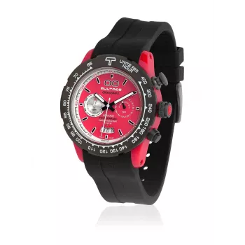 BULTACO MAN H1PR43C-CR1 43mm pánske quartz chronograf hodinky čierny ciferník kožený remienok