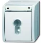 Busch-Jaeger Ocean 2712 SLW-54 nástenná SCHUKO zásuvka, IP44, biela 2CKA001101A0924