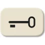 BUSCH-JAEGER tlačidlo symbol Key kolískový 2520 2525TR Duro 2000 SI 2525TR (1433-0-0440)