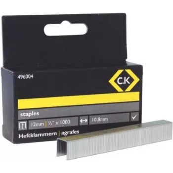 C.K Tools Typ 140 pozinkované oceľové sponky 12 mm ramienko 10,6 mm chrbát, balenie 1000 ks (496004)