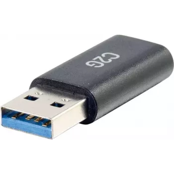 C2G USB C na USB adaptér - SuperSpeed USB adaptér - 5 Gbit/s - USB-C samica na USB-A samec - USB 3.0 - zalievaný - čierny