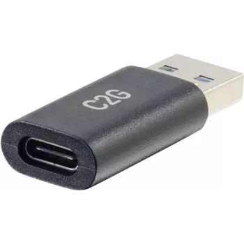 C2G USB C na USB adaptér - SuperSpeed USB adaptér - 5 Gbit/s - USB-C samica na USB-A samec - USB 3.0 - zalievaný - čierny