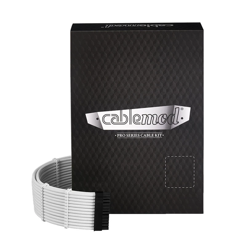 CableMod C-Series PRO ModMesh 12VHPWR Cable Kit pre Corsair RM, RMi, RMx (Black Label) - biela