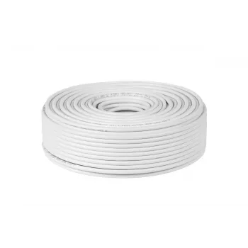 CABLETECH koaxiálny kábel RG-6U CU 100m biely