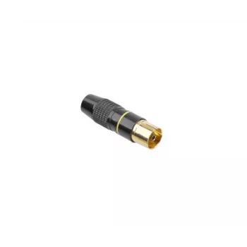 CABLETECH Kovová TV anténna zásuvka čierna
