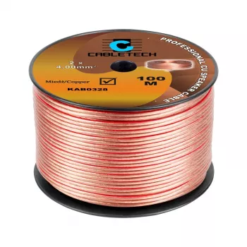 CABLETECH reproduktorový kábel 4mm