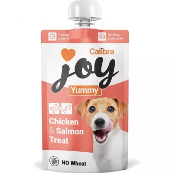 Calibra Joy Dog Yummy Chicken & Salmon maškrta 100g