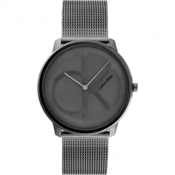 CALVIN KLEIN MAN 25200030 40mm quartz analógové hodinky strieborné nerezové mesh