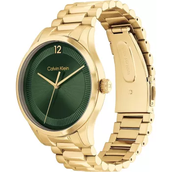 Calvin Klein pánske hodinky 25200229 40 mm strieborná ušľachtilá oceľ čierna koža