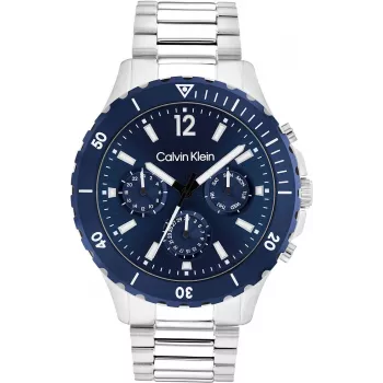 Calvin Klein pánske hodinky Minimal Extension 25200115 44mm nerezová oceľ mesh