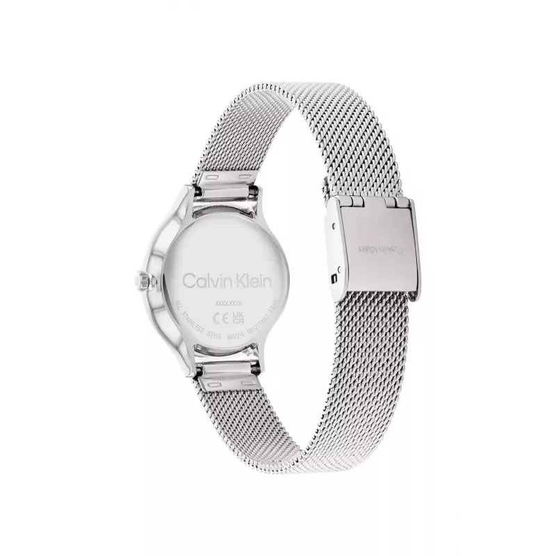 CALVIN KLEIN dámske hodinky 25200058 28mm strieborná nerezová oceľ mesh