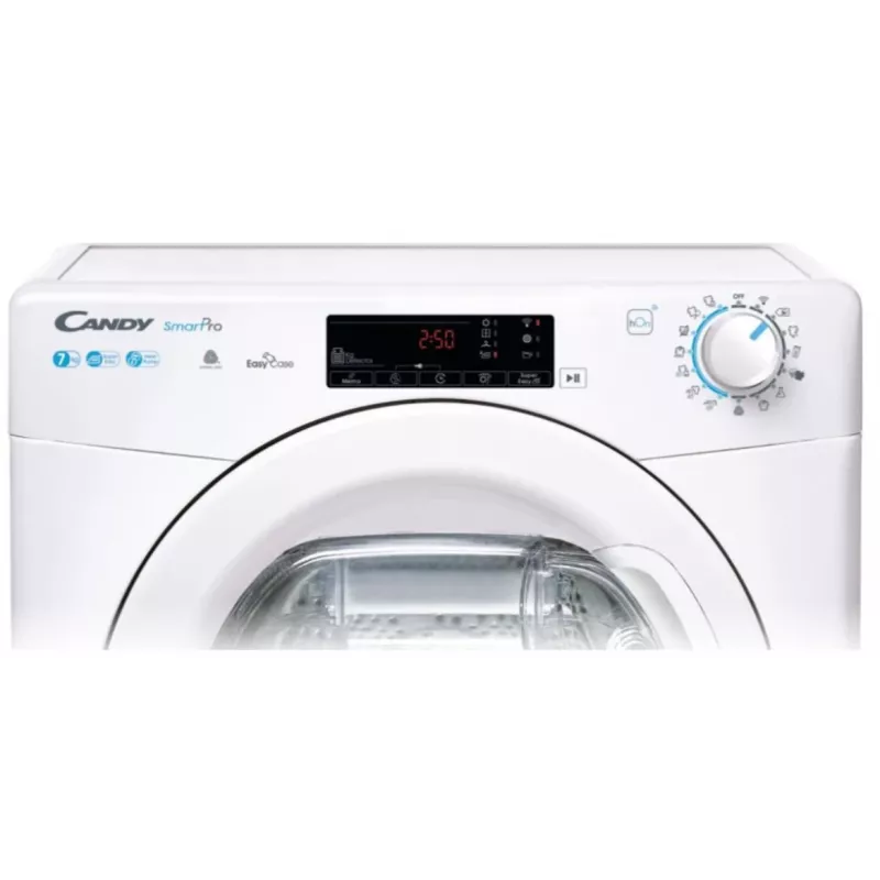 Candy CSOE H7A2TE-S samostatná sušička s tepelným čerpadlom, 7 kg, A++, Wi-Fi, biela