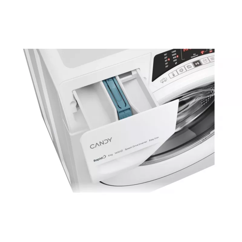 Candy RO 1486DWMT/1-S práčka, A, predné plnenie, objem 8 kg, hĺbka 54 cm, 1400 ot/min, biela