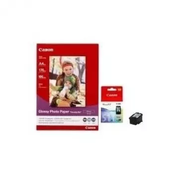 Canon CL-511 ChromaLife atrament & GP-501 lesklý fotografický papier balenie (100 listov, 10x15 cm, 170 g/m²) 2972B008