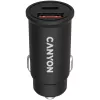 Canyon C-20B03 bezdrôtová optická myš, čierna, 800/1200/1600 DPI, USB nano prijímač