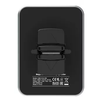 CANYON CH-15 Držiak do auta a bezdrôtová nabíjačka MegaFix, 15W, USB-C, čierna