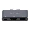 CANYON DS-1 3-in-1 Thunderbolt 3 Hub sivý