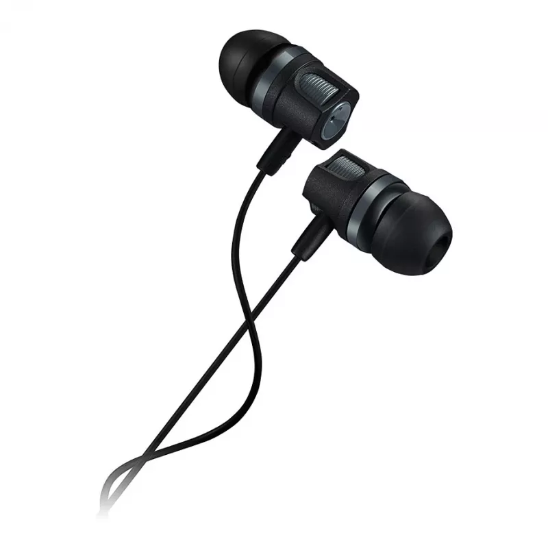 CANYON EP-3 in-ear headset s mikrofónom, 1,2m plochý kábel, tmavosivá