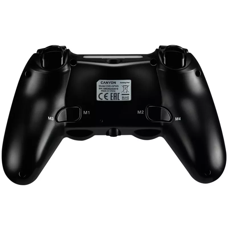 Canyon herný bezdrôtový gamepad GP-W5 s touchpadom pre PS4 čierny