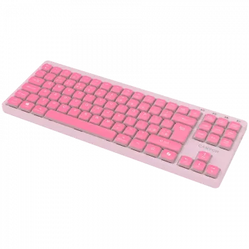 CANYON klávesnica OnType 10 Low Profile EN káblová ružová