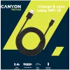 CANYON MFI-12 USB-A na Lightning kábel 2m biely