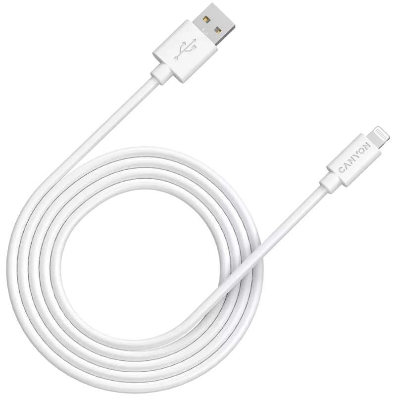 CANYON MFI-12 USB-A na Lightning kábel 2m biely