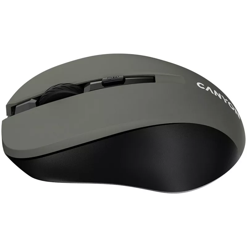 CANYON MW-1 bezdrôtová optická myš - 2,4 GHz, 1600 DPI, sivá