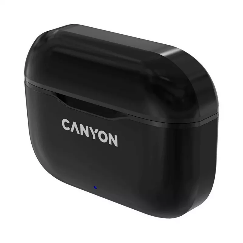 Canyon TWS-3 True Wireless Bluetooth slúchadlá s nabíjacím puzdrom, čierne