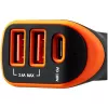 Canyon univerzálny 3xUSB adaptér do auta vstup 12V-24V výstup DC čierny