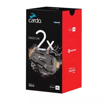 Cardo FRC2X103 Motocyklová Bluetooth interkom 2 kanály 800 m čierna