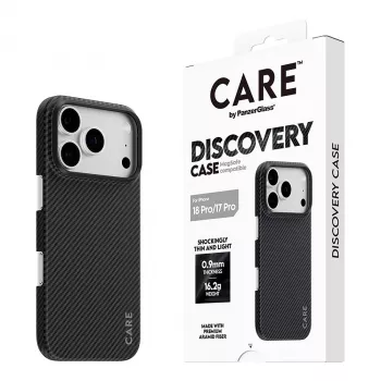 CARE by PanzerGlass Discovery puzdro s MagSafe pre iPhone 17 Pro – priehľadné